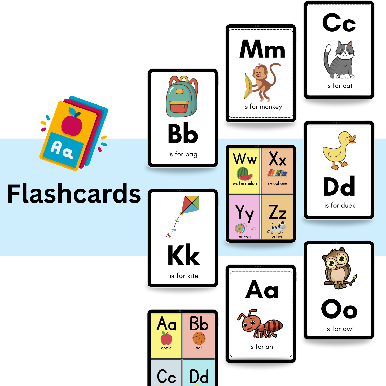 Alphabet Learning Bundle – 500+ Printable Worksheets for Preschool & Kindergarten | ABC Tracing, Flashcards, Phonics & Activities