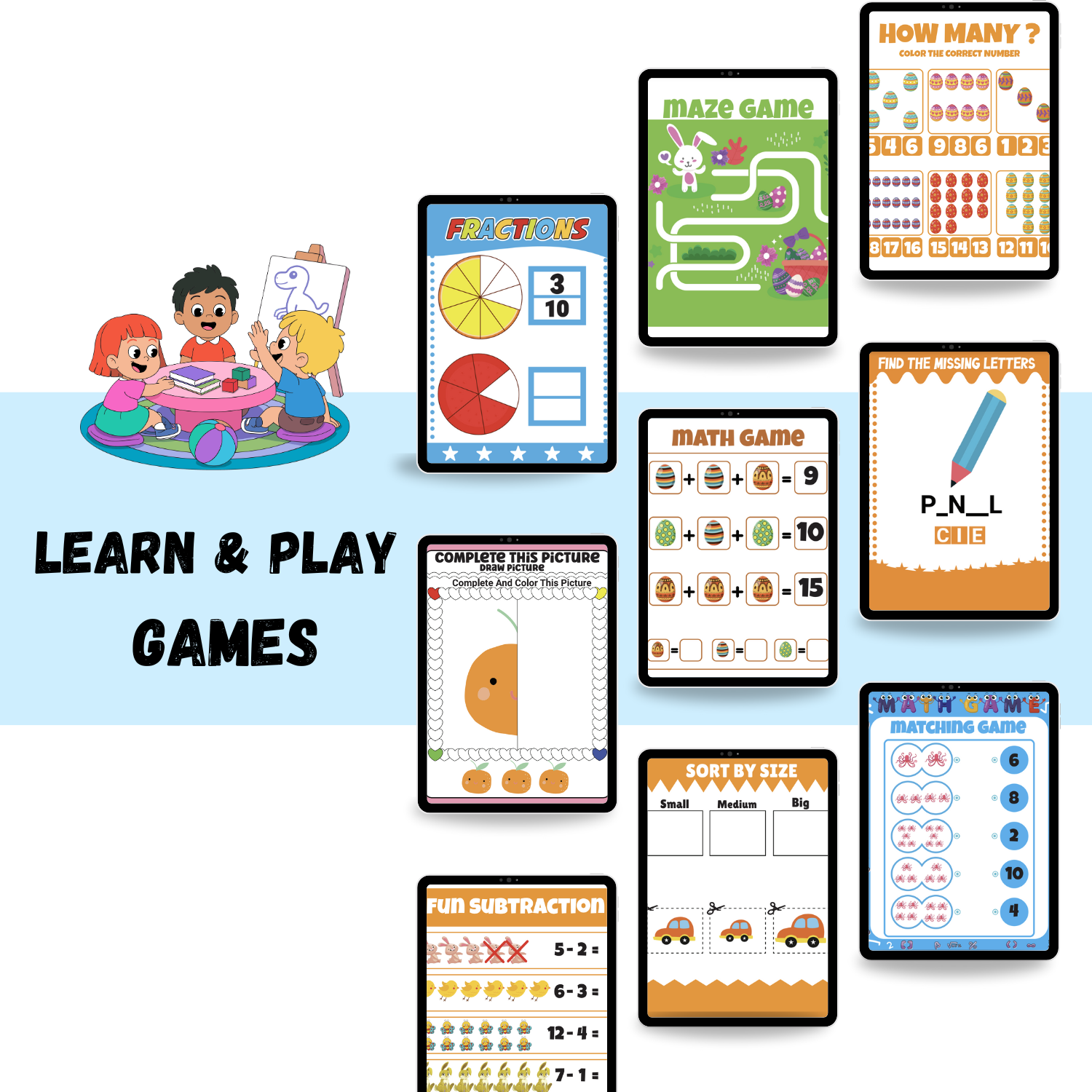 The Ultimate Preschool Learning Games Pack – Fun & Educational Activities for Kids