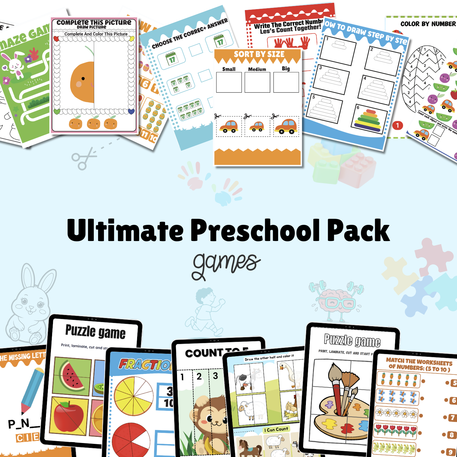 The Ultimate Preschool Learning Games Pack – Fun & Educational Activities for Kids